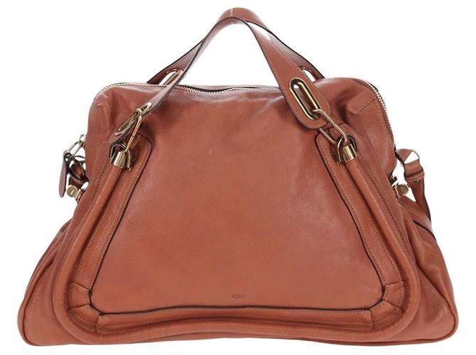 Chloé Chloe Paraty em couro acolchoado Medium Marrom - vista 2