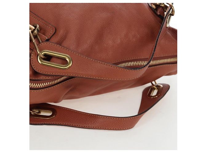 Chloé Chloe Paraty em couro acolchoado Medium Marrom - vista 5