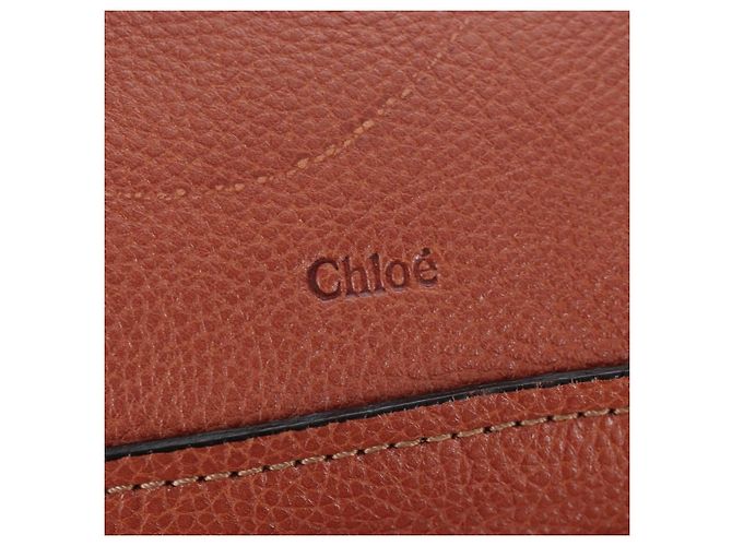 Chloé Chloe Paraty em couro acolchoado Medium Marrom - vista 7