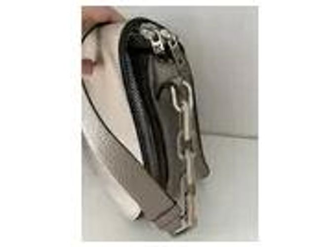 Karl Lagerfeld Borsa a Tracolla in Pelle Metallizzata Taupe - vista 2