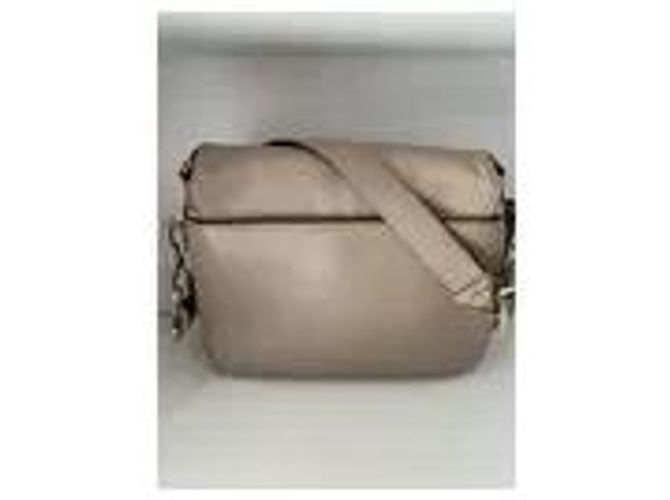 Karl Lagerfeld Borsa a Tracolla in Pelle Metallizzata Taupe - vista 4
