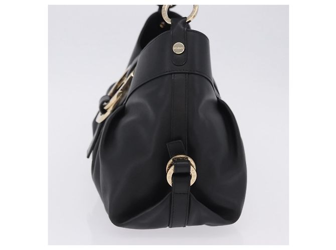 Bulgari Bvlgari Chandra Hobo Leather Large Nero - vista 3