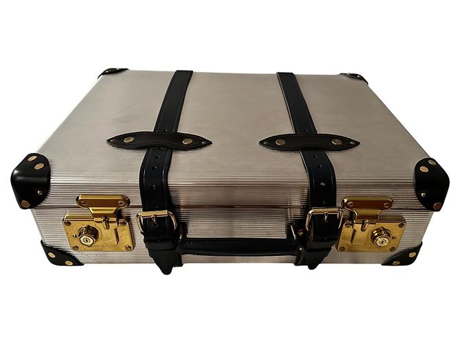 Sacai Valigia da cabina in alluminio Nero Silver hardware - vista 8