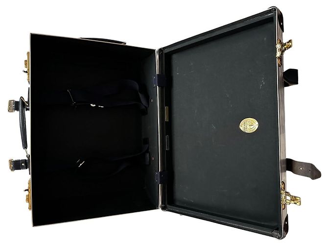 Sacai Valigia da cabina in alluminio Nero Silver hardware - vista 9