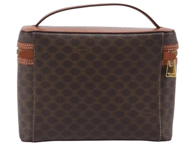 Céline Celine Macadam Vanity Canvas Marrone - vista 2
