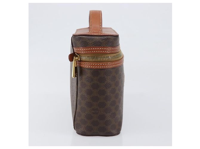 Céline Celine Macadam Vanity Canvas Marrone - vista 4