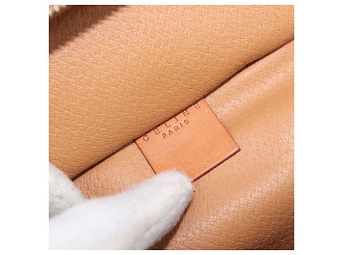Céline Celine Macadam Vanity Canvas Marrone - vista 6