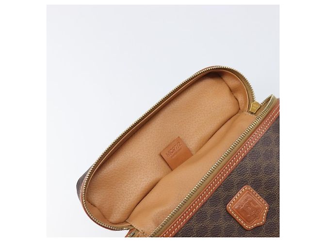 Céline Celine Macadam Vanity Canvas Marrone - vista 7
