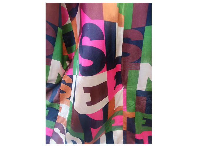 Essentiel Antwerp Abrigo largo de piel sintética marrón con forro estampado Castaño Multicolor - vista 8