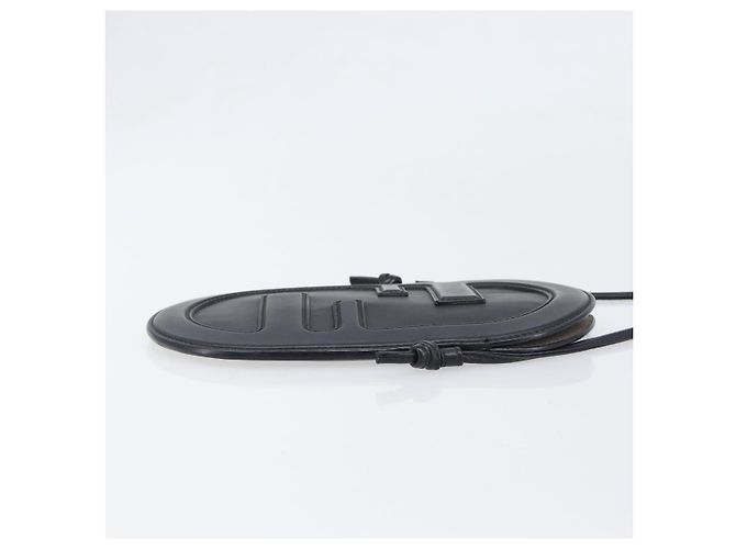 Fendi O'Lock Camera Leather Mini Nero - vista 3