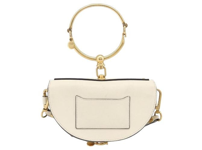 Chloé Chloe Nile Minaudière Leather Bianco - vista 2