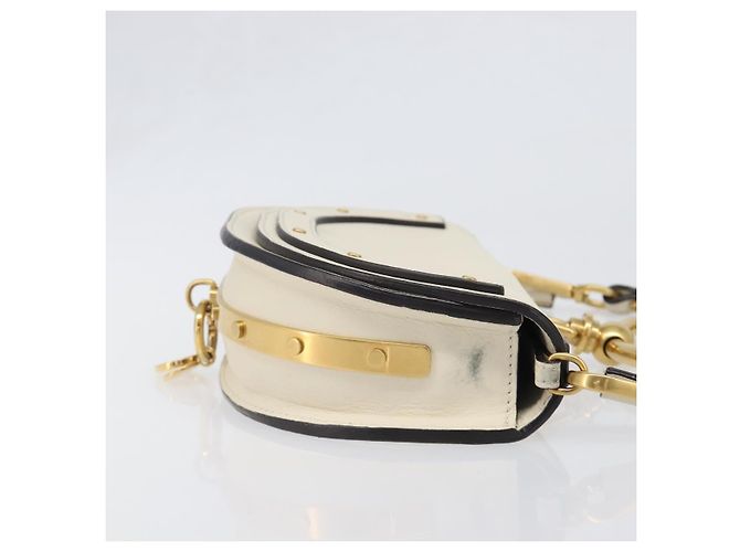 Chloé Chloe Nile Minaudière Leather Bianco - vista 3