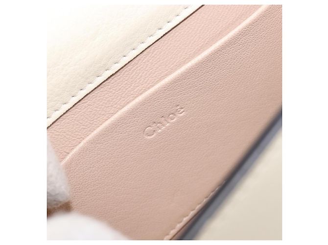 Chloé Chloe Nile Minaudière Leather Bianco - vista 6