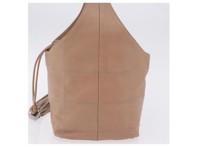 Chanel Square Stitch Tassel Hobo Quilted Leather Small Beige - Ansicht 3