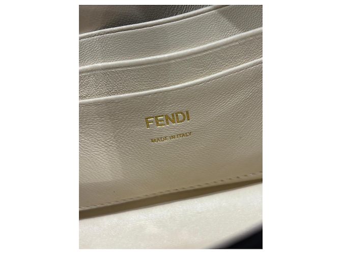 Fendi Baguette Tasche aus Pythonleder Braun Beige Grau - Ansicht 3