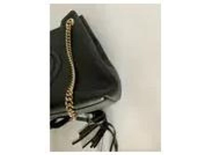 Gucci SoHo Borsa a Tracolla Pelle Nera Nero - vista 5