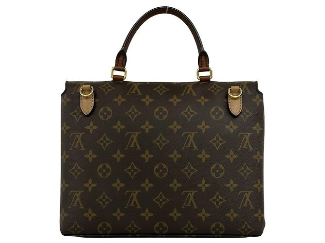 Borsa a tracolla Louis Vuitton Marignan Monogram in pelle Marrone - vista 3