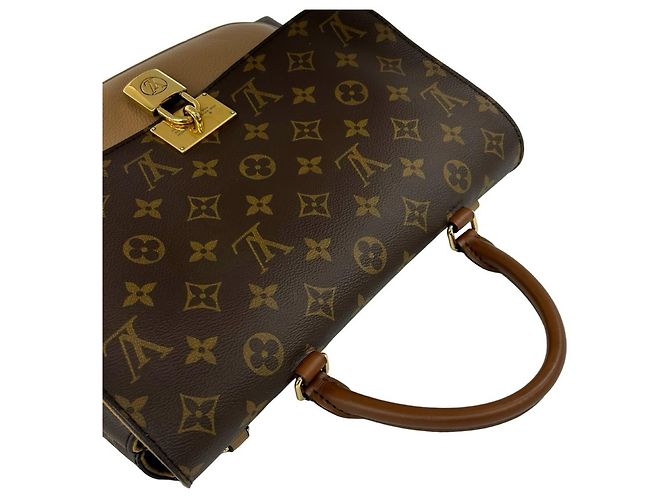 Borsa a tracolla Louis Vuitton Marignan Monogram in pelle Marrone - vista 4