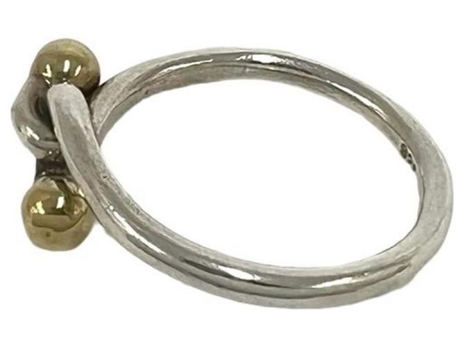 Tiffany & Co Tiffany Vintage Hook and Eye Ring Silber Golden - Ansicht 4