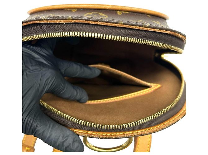 Louis Vuitton Ellipse Rucksack aus Monogram Leder Braun - Ansicht 10