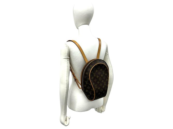 Louis Vuitton Ellipse Rucksack aus Monogram Leder Braun - Ansicht 2