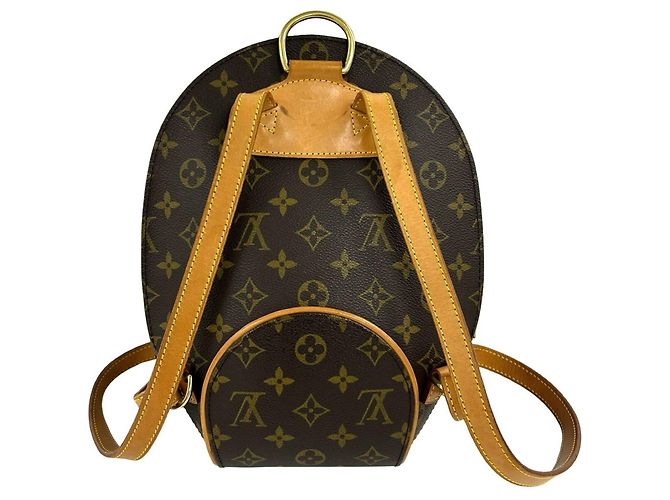 Louis Vuitton Ellipse Rucksack aus Monogram Leder Braun - Ansicht 3