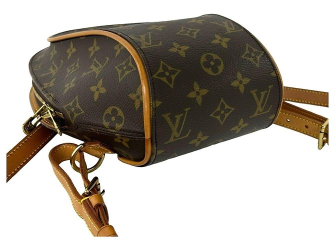 Louis Vuitton Ellipse Rucksack aus Monogram Leder Braun - Ansicht 7