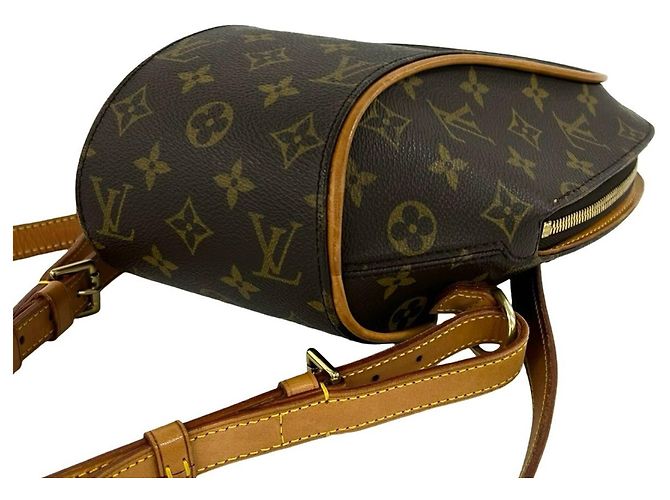 Louis Vuitton Ellipse Rucksack aus Monogram Leder Braun - Ansicht 8