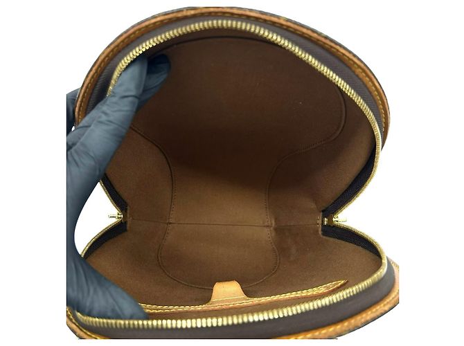 Louis Vuitton Ellipse Rucksack aus Monogram Leder Braun - Ansicht 9