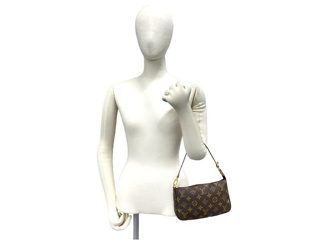 Louis Vuitton Vintage Pochette Accessoires Handtasche Braun - Ansicht 2