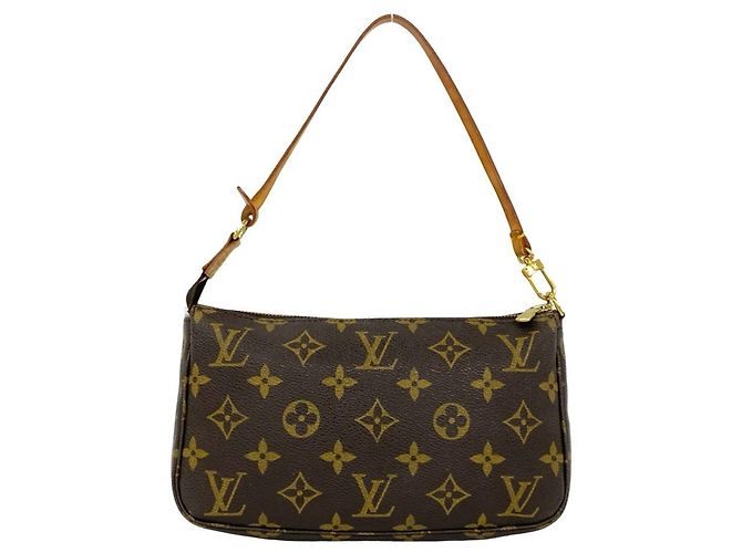 Louis Vuitton Vintage Pochette Accessoires Handtasche Braun - Ansicht 3
