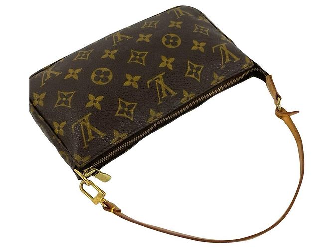 Louis Vuitton Vintage Pochette Accessoires Handtasche Braun - Ansicht 4
