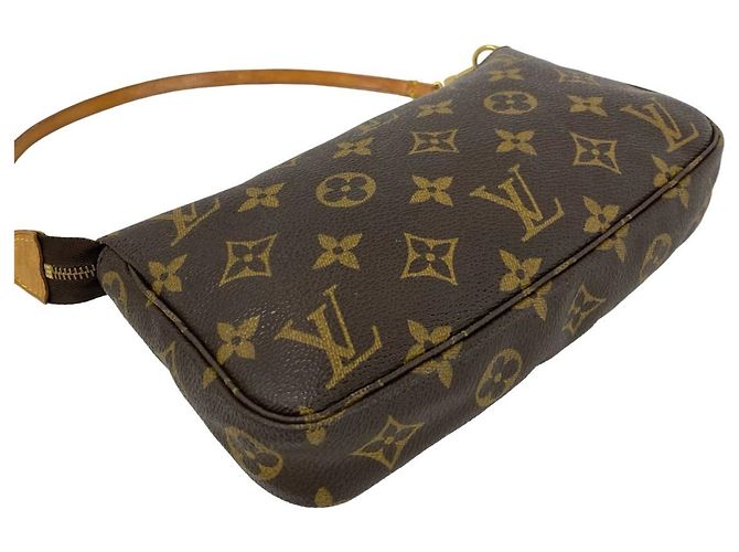 Louis Vuitton Vintage Pochette Accessoires Handtasche Braun - Ansicht 7