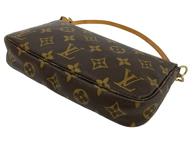 Louis Vuitton Vintage Pochette Accessoires Handtasche Braun - Ansicht 8