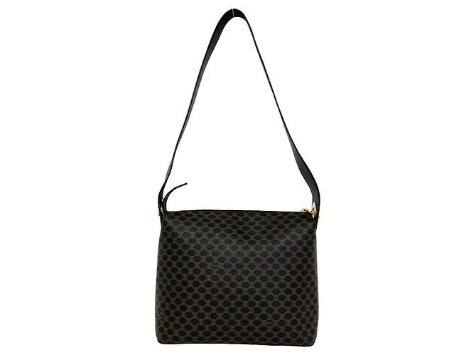 Céline Borsa a tracolla CELINE Macadam Blazon Triomphe Pattern Marrone Nero - vista 3
