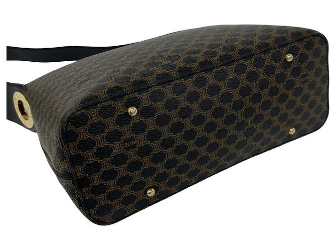 Céline Borsa a tracolla CELINE Macadam Blazon Triomphe Pattern Marrone Nero - vista 7