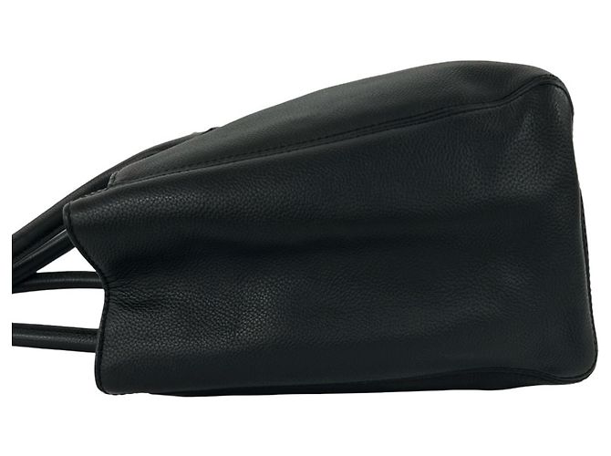 Borsa Chanel Executive Tote in pelle di vitello grana nera Nero - vista 5