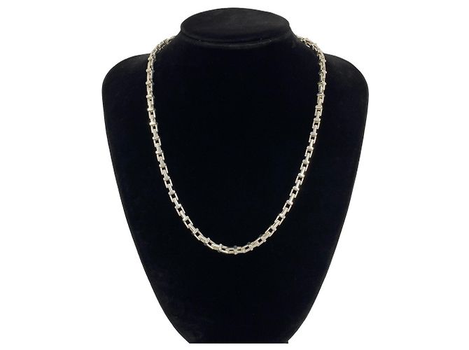 Tiffany & Co Collana Tiffany Vintage T Narrow Argento - vista 2