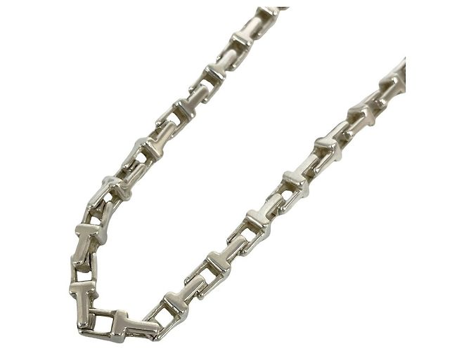 Tiffany & Co Collana Tiffany Vintage T Narrow Argento - vista 4
