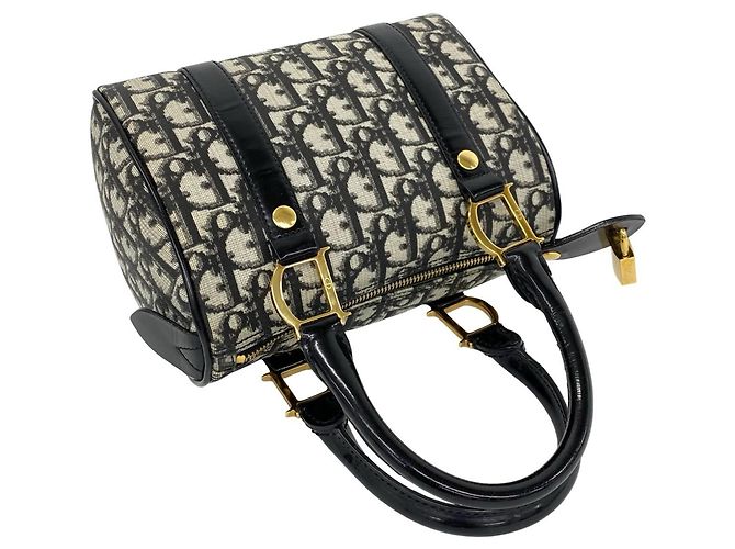 Borsa Christian Dior con motivo Trotter nera Nero - vista 4