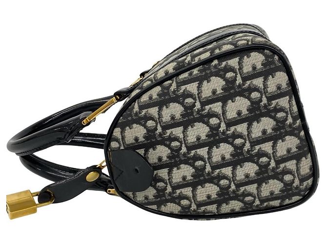 Borsa Christian Dior con motivo Trotter nera Nero - vista 5