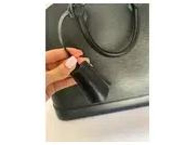 Louis Vuitton Alma PM in pelle Epi nera Nero - vista 2