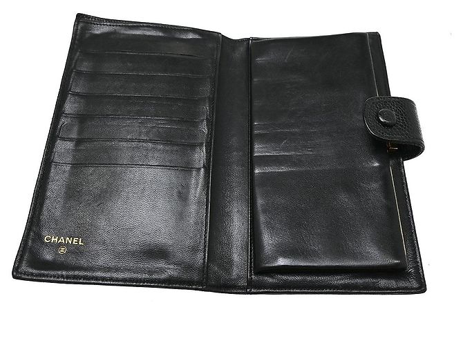 Chanel Timeless CC French Caviar Long Nero - vista 3