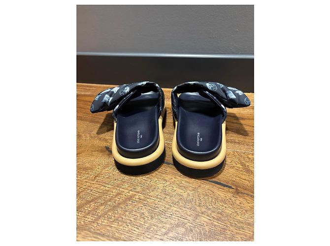 Ciabatte Louis Vuitton Monogram Bow Blu Monogramma - vista 11