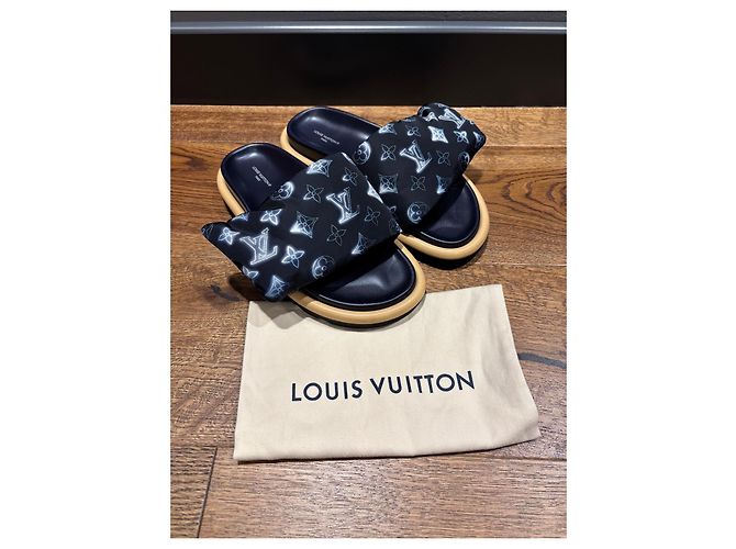 Ciabatte Louis Vuitton Monogram Bow Blu Monogramma - vista 5