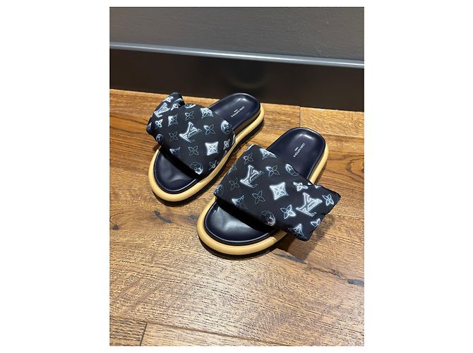Ciabatte Louis Vuitton Monogram Bow Blu Monogramma - vista 8