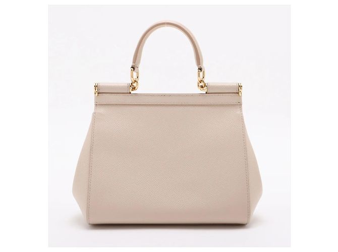 Dolce & Gabbana Miss Sicily Leather Medium Rosa - vista 2