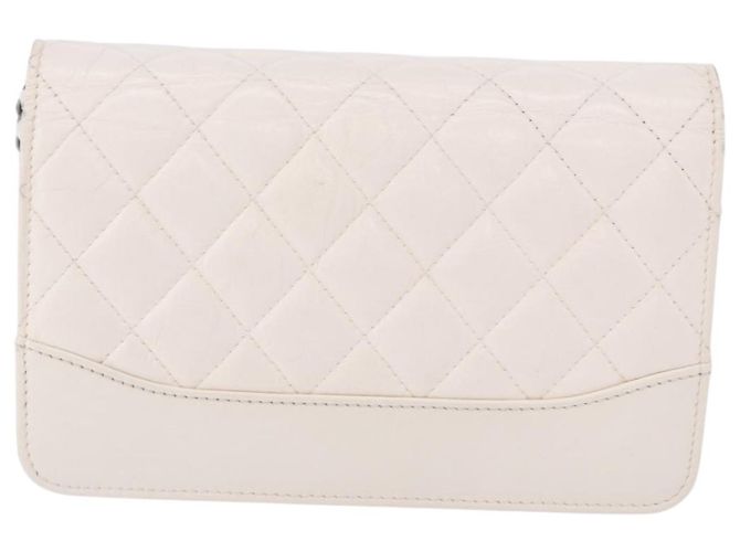 Chanel Wallet on Chain Lambskin 19 Bianco - vista 2