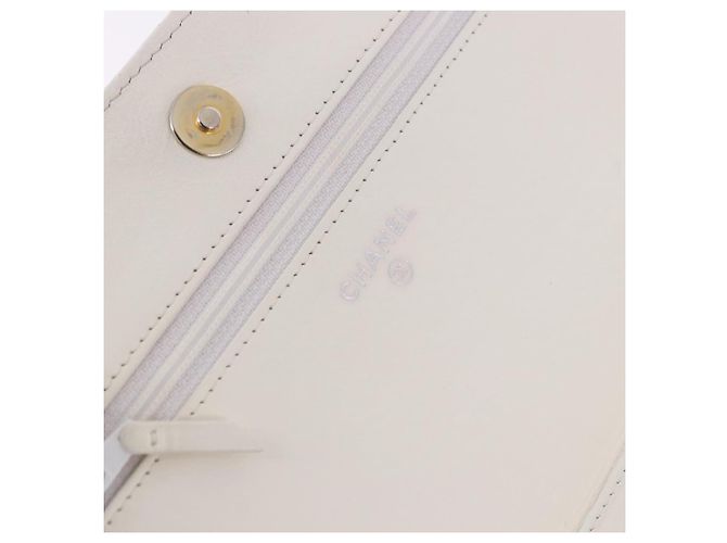 Chanel Wallet on Chain Lambskin 19 Bianco - vista 6