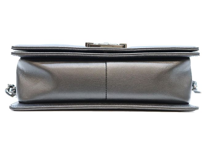 CHANEL A67086 Borsa a tracolla Boy Chanel 25 Medium in pelle caviar nera Nero - vista 5